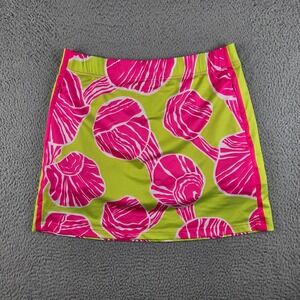 Gretchen Scott Skort Womens Large Colorful Floral Abstract Print Summer Skirt